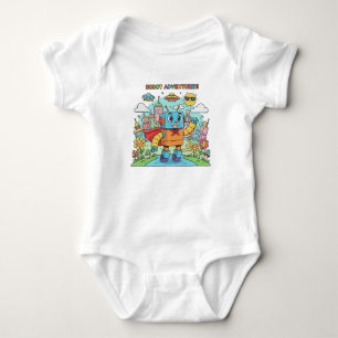 Roboter-Abenteuer Baby Strampler