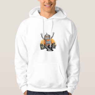 Roboter-Angriff Hoodie