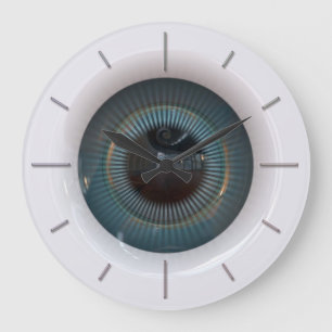 Roboter Augen 1 Wandleuchten Große Wanduhr