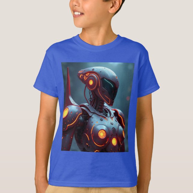 Roboter aus dem Weltraum T-Shirt (Vorderseite)