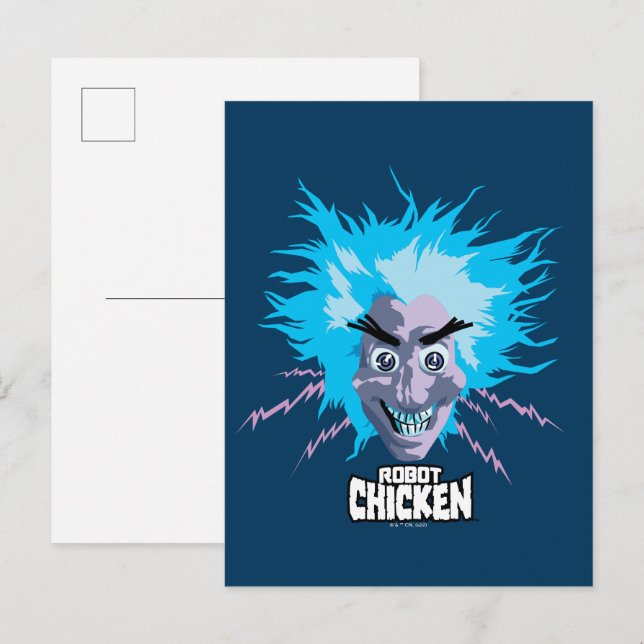 Roboter Chicken Scientist Head Graphic Postkarte (Vorne/Hinten)