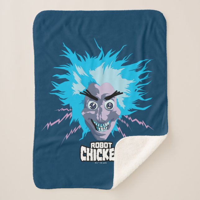 Roboter Chicken Scientist Head Graphic Sherpadecke (Vorderseite)