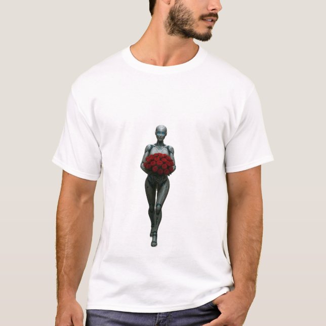 Roboter-Design-T - Shirt (Vorderseite)