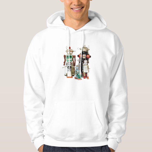 Roboter, die OBEN STEIGEN Hoodie (Vorderseite)
