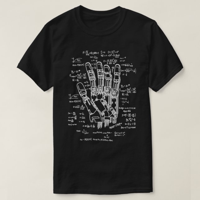 Roboter Engineer Formel Robotics Math AI Devel T-Shirt (Design vorne)