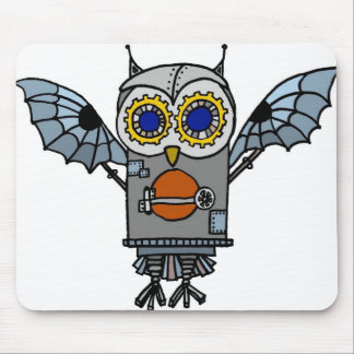 Roboter-Eule Mousepad