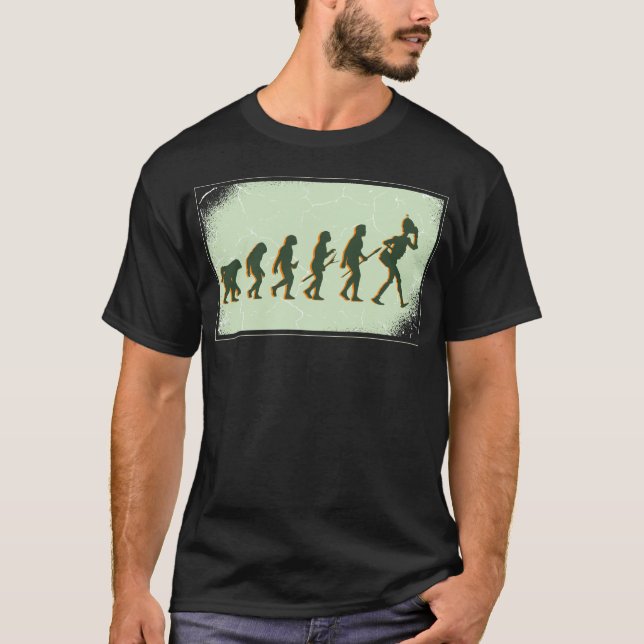 Roboter Evolution Science Technology Roboter T-Shirt (Vorderseite)