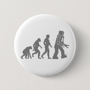 Roboter-Evolutions-Knopf Button