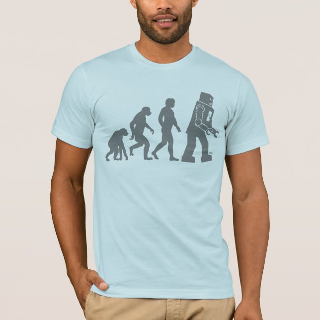 Roboter-Evolutions-T - Shirt (Vorderseite)