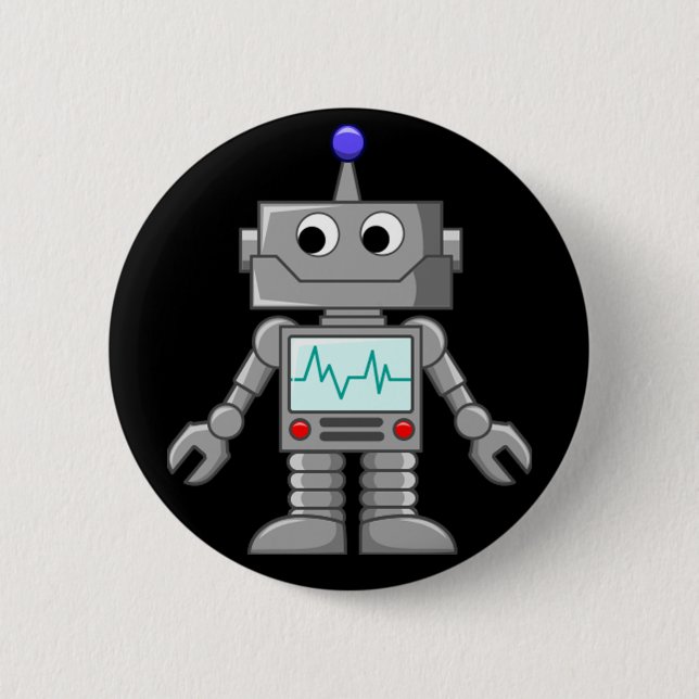 Roboter Freak Button (Vorderseite)