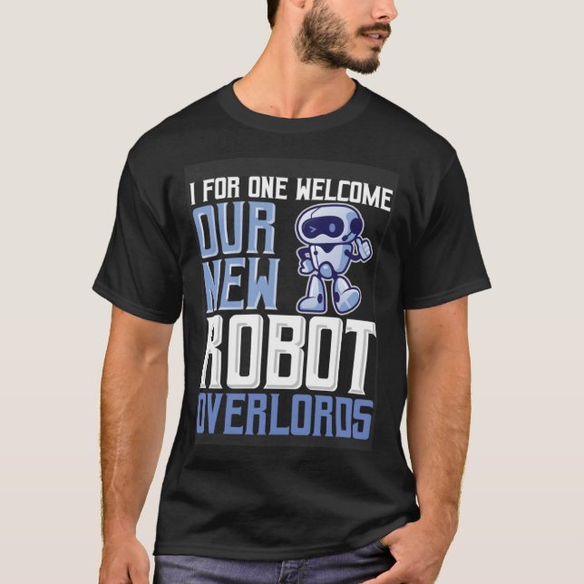 Roboter-Gebäude-Kit-Robotertechnik-Roboter über T-Shirt (Vorderseite)