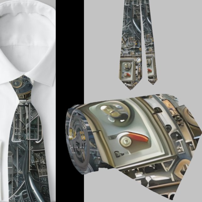 Roboter-Geek Nerdy-Technologie Krawatte (Von Creator hochgeladen)