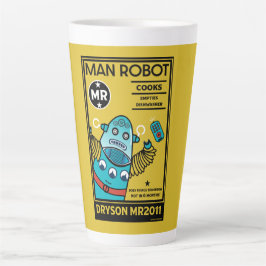 Roboter Geschenke für Jubiläumsmenschen Männer und Milchtasse