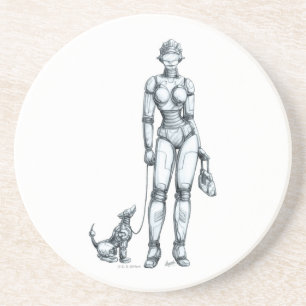 Roboter Getränkeuntersetzer