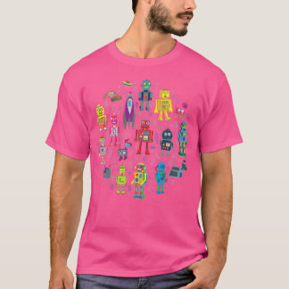 Roboter im Weltraum - Grauroboter - Fun Robot Must T-Shirt