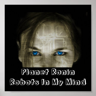 Roboter in meinem Kopf Poster