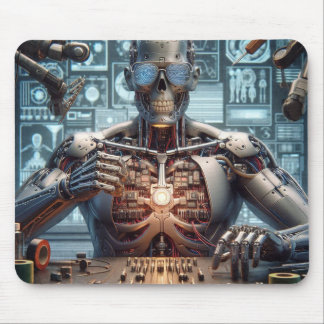 Roboter-Ingenieur Mousepad