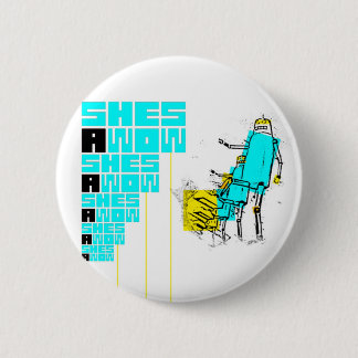 Roboter-Knopf Button