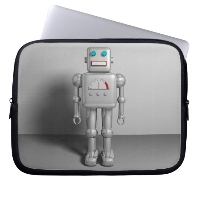 Roboter Laptopschutzhülle (Vorderseite)