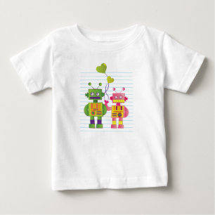 Roboter-Liebe Baby T-shirt