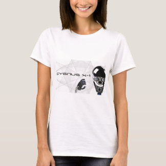 Roboter-Logo t des Cygnus X-1 u. Stückchen T-Shirt