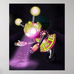 Roboter Mädchen Poster