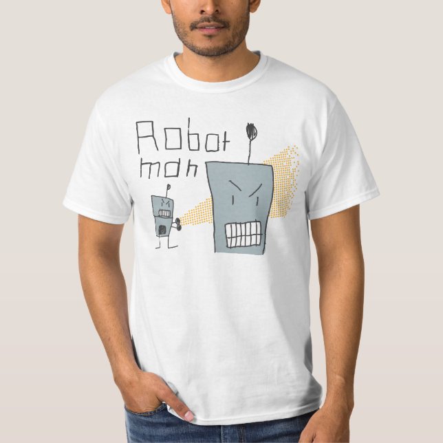 Roboter-Mann T-Shirt (Vorderseite)