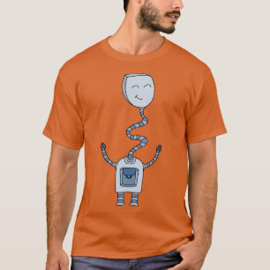Roboter mit langem Hals T-Shirt