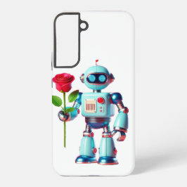 Roboter mit Rose Samsung Galaxy Hülle