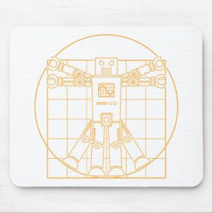 Roboter Mousepad Da Vincis Vitruvian