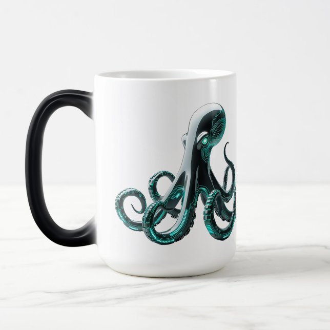 Roboter-Oktopus - futuristisches technisches Desig Verwandlungstasse (Links)