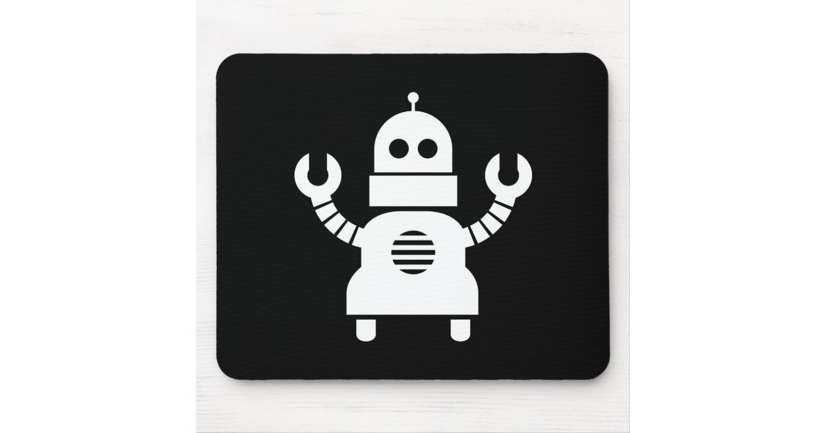 Roboter Piktogramm Mousepad Zazzle Ch