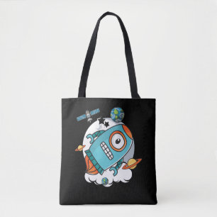 Roboter-Raketengalaxie-Astronautenroboter Tasche