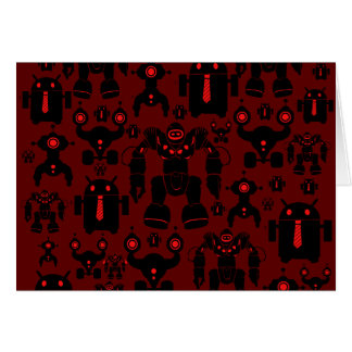 Roboter-Regel-Spaß-Roboter-Silhouette-Rot-Robotik