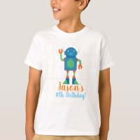 Roboter-Robotik-Geburtstags-Shirts für Jungen