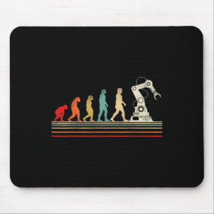 Roboter Robotik-Ingenieur Retro Vintage  Mousepad