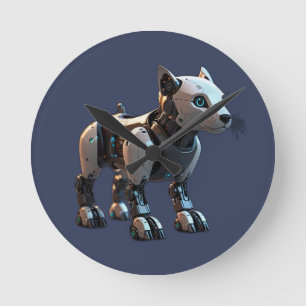 Roboter Runde Wanduhr