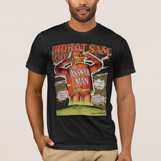 Roboter-Sam-Antwort-Mann-T - Shirt (Vorderseite)