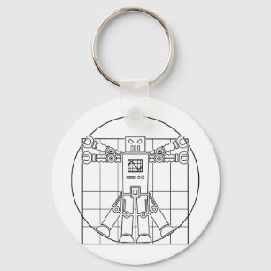 Roboter-Schlüsselanhänger Da Vinci Vitruvian Schlüsselanhänger
