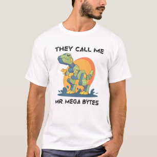 Roboter - Sie nennen mich Mega Bytes - Dinosaurier T-Shirt