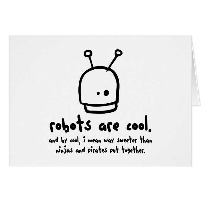 Roboter sind cool1 (Vorderseite (Horizontal))