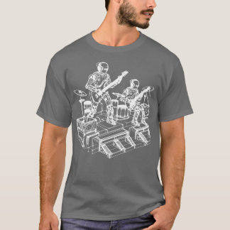 Roboter spielen Musik T-Shirt