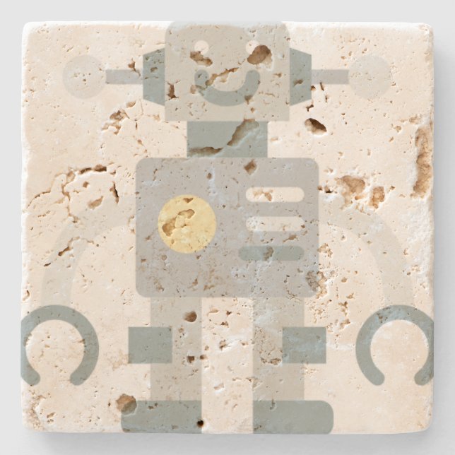 Roboter Steinuntersetzer (Vorderseite)