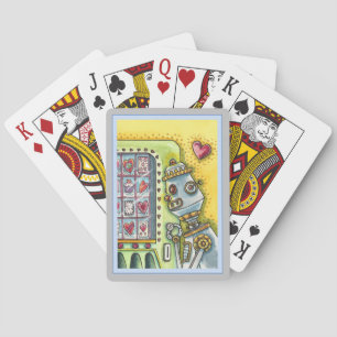 ROBOTER SUCHT NACH LIEBE, HERZVERANSTALTUNGSMASCHI SPIELKARTEN