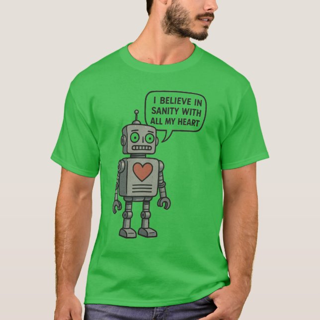 Roboter T-Shirt (Vorderseite)