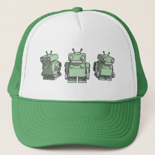 Roboter-Trio Truckerkappe