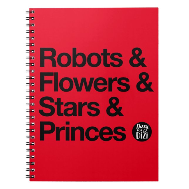 Roboter und Black Text Notebook Notizblock (Vorderseite)