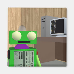 Roboter- und PC-Magnet Magnet