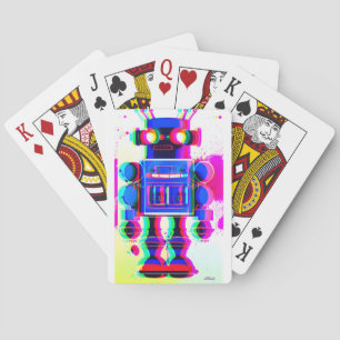 Roboter Verdächtiger Nummer 4 Spielkarten