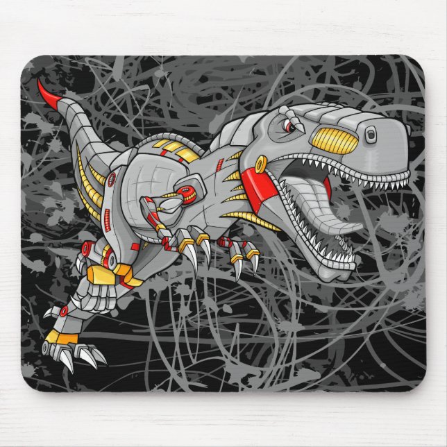 RoboterCyborgtyrannosaurus-Dinosaurier-   Mousepad (Vorne)